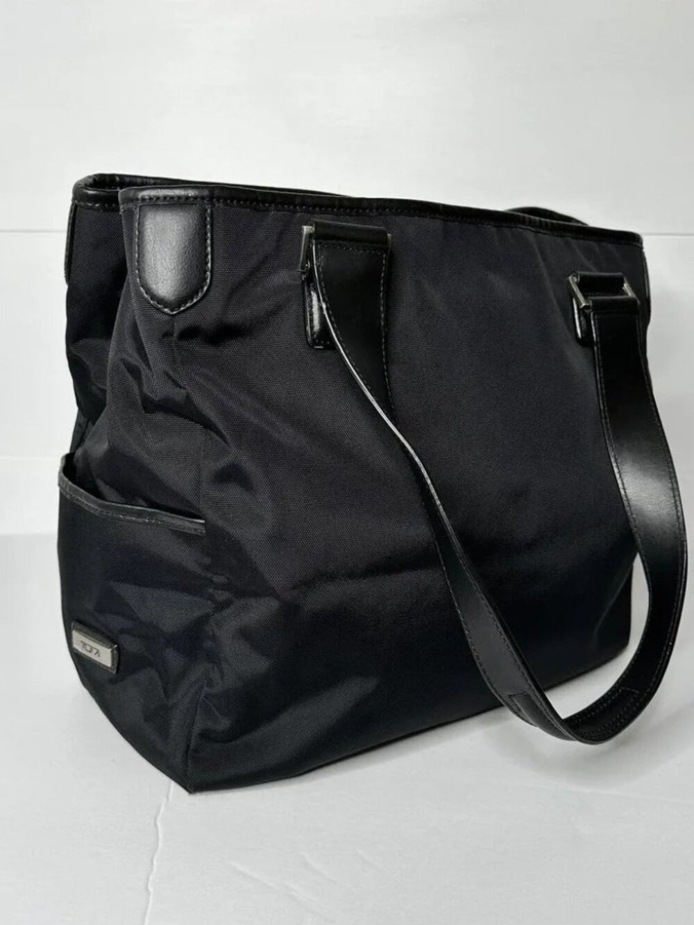Tumi  Black Nylon Tote Bag